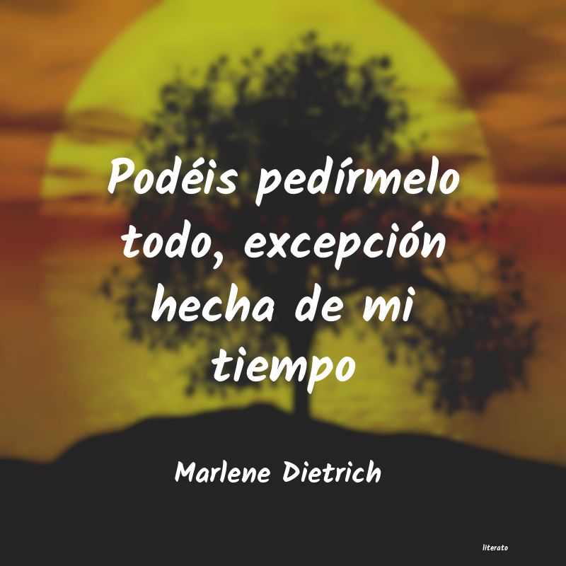 Frases de Marlene Dietrich