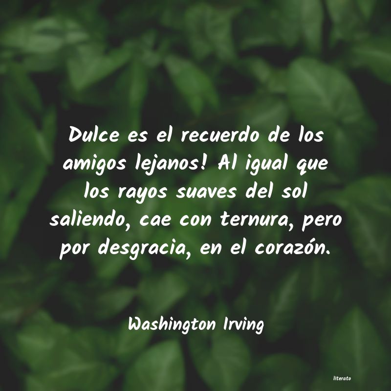 frases de Washington Irving