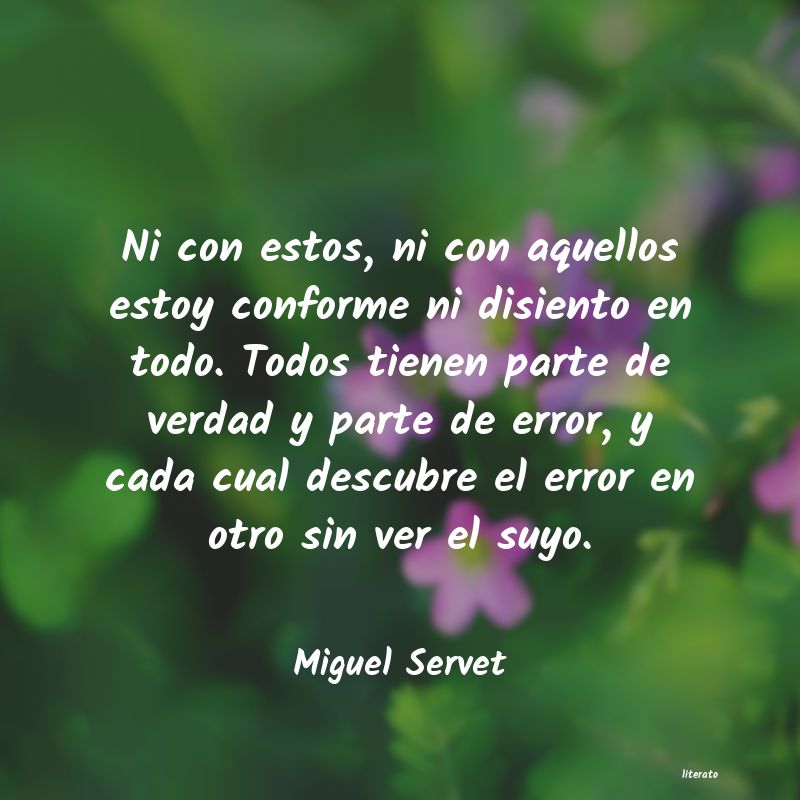 frases de Miguel Servet