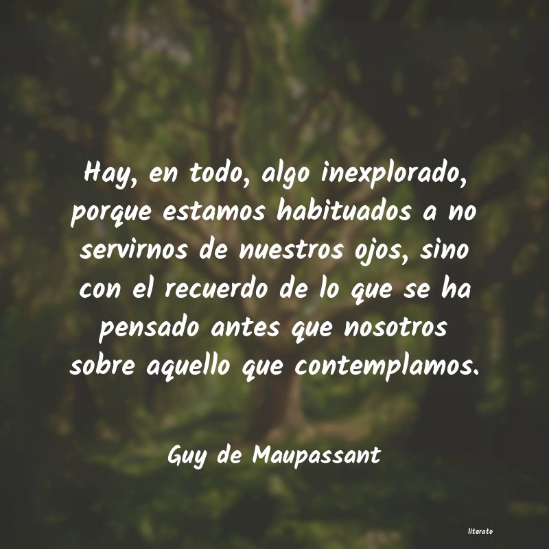 Frases de Guy de Maupassant