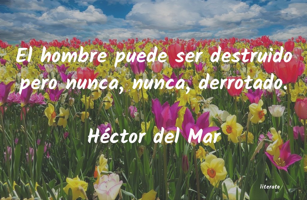 frases de Héctor del Mar