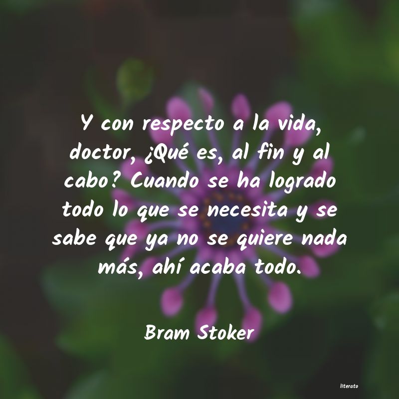 Frases de Bram Stoker