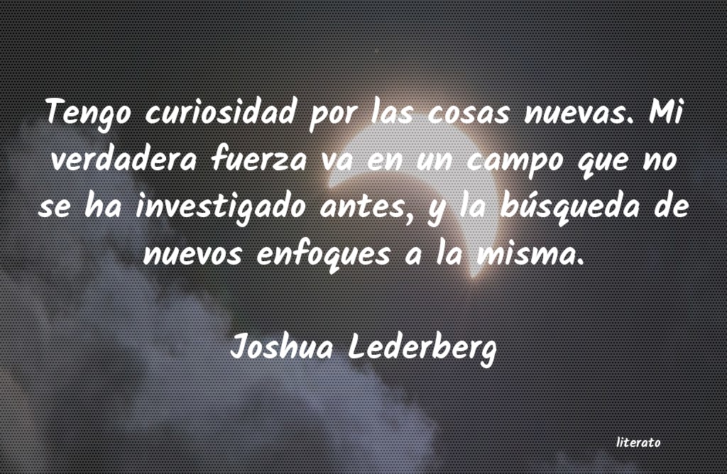 frases de Joshua Lederberg