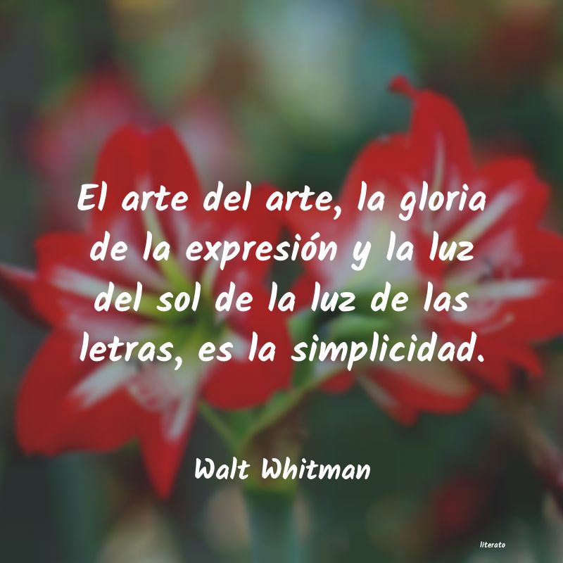 frases de Walt Whitman