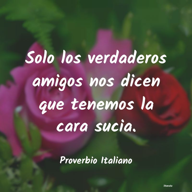 Frases de Proverbio Italiano