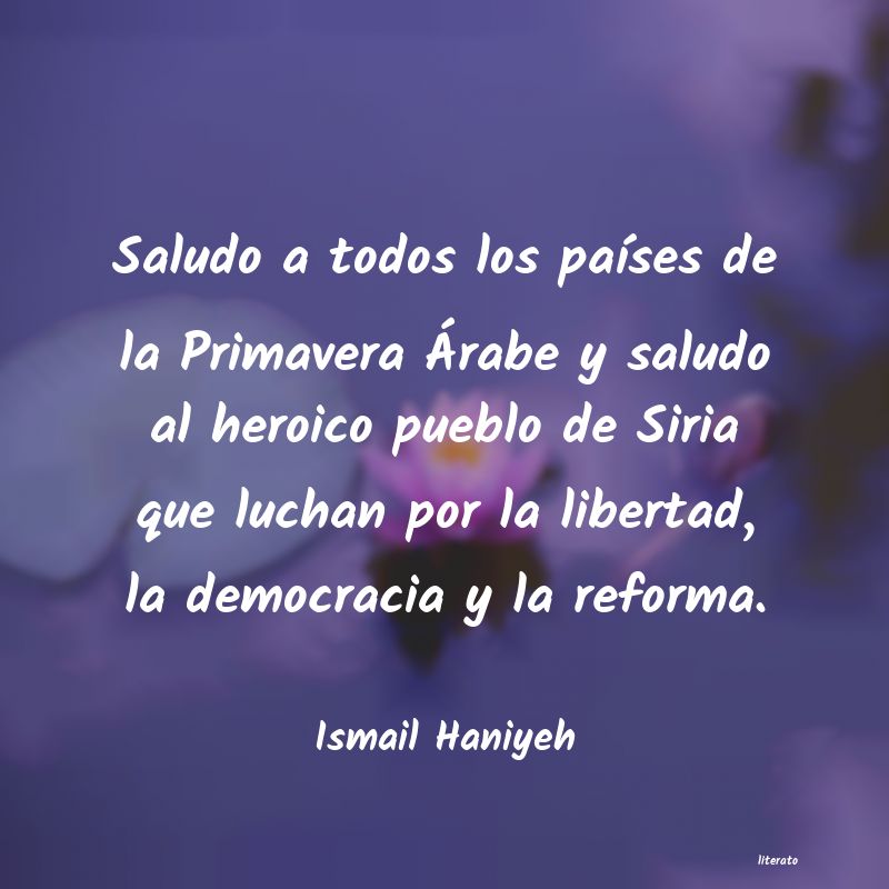 Frases de Ismail Haniyeh