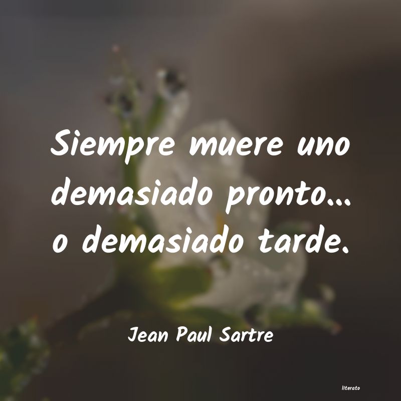frases de Jean Paul Sartre