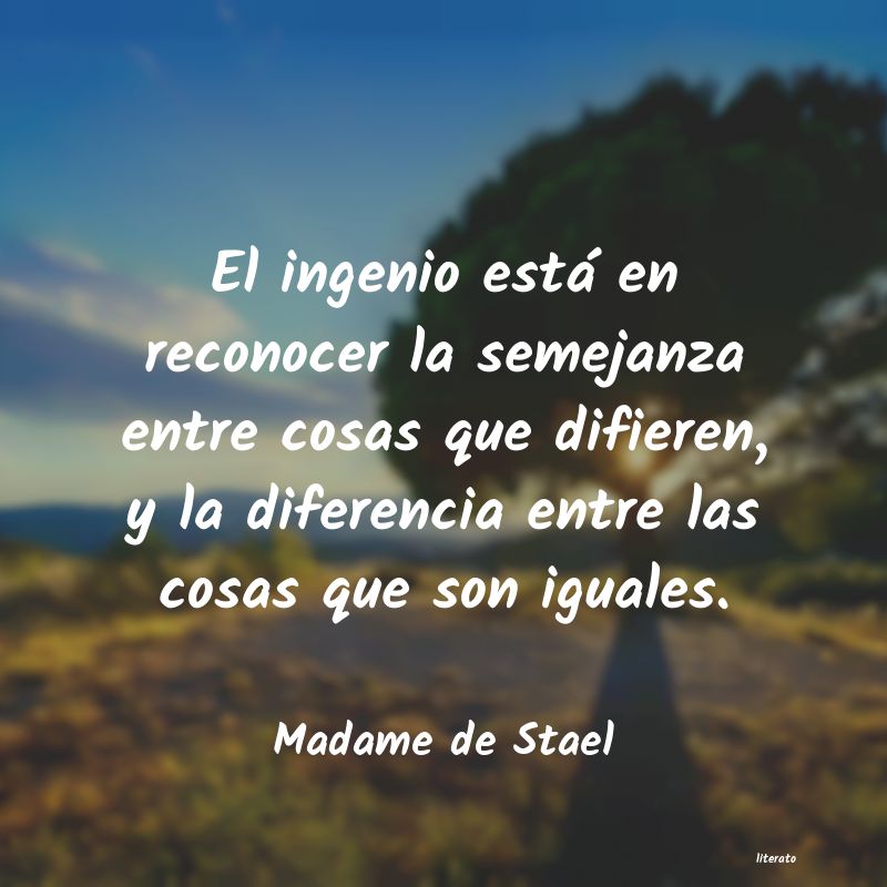 frases de Madame de Stael