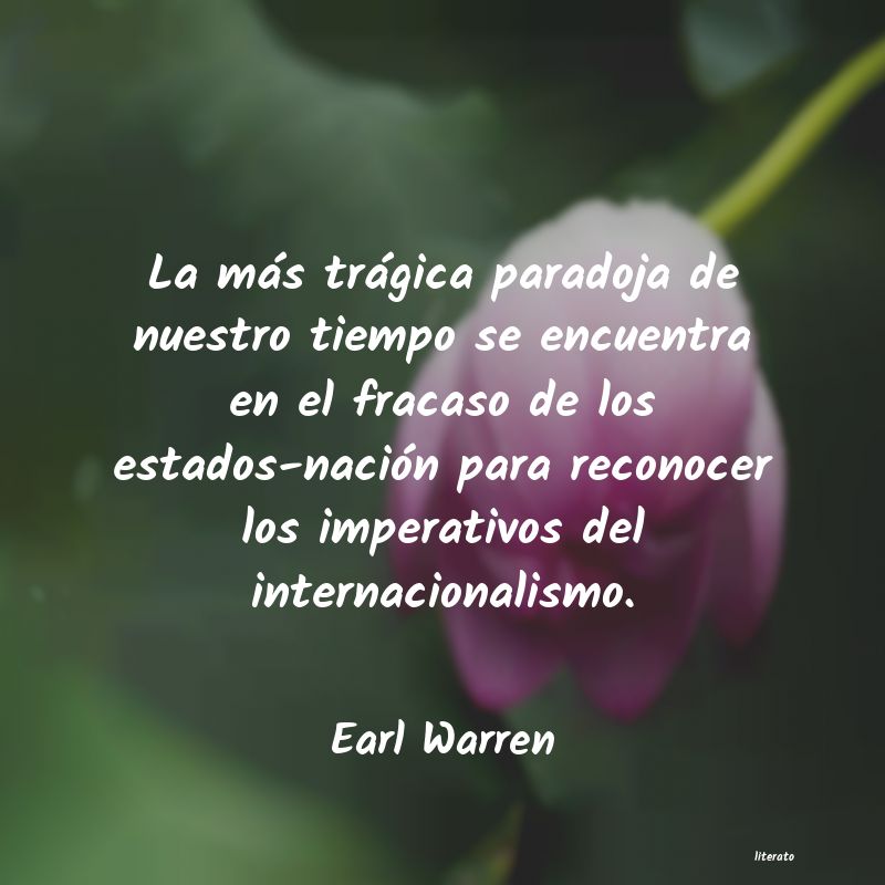 frases de Earl Warren