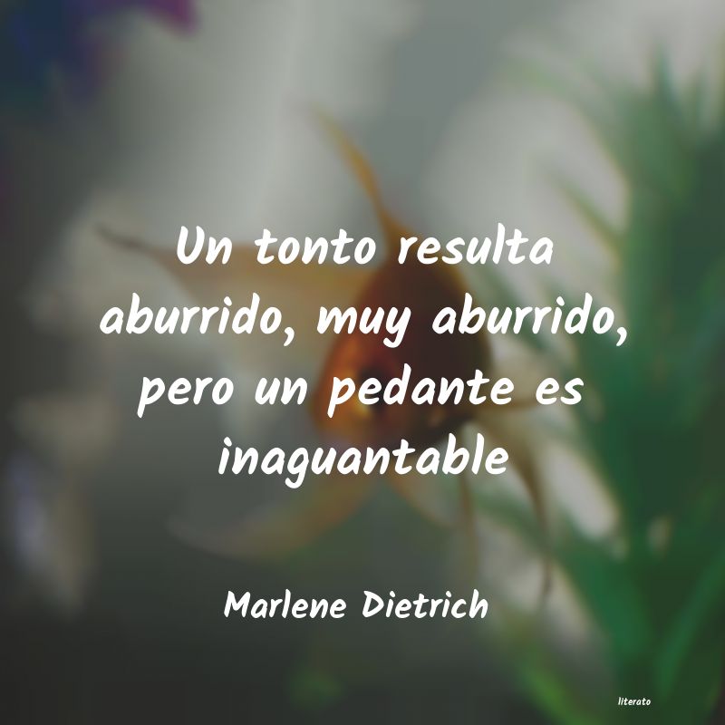 frases de Marlene Dietrich