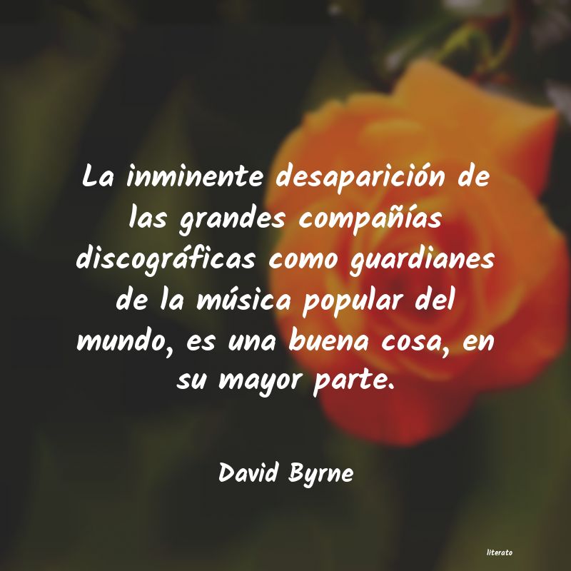 Frases de David Byrne