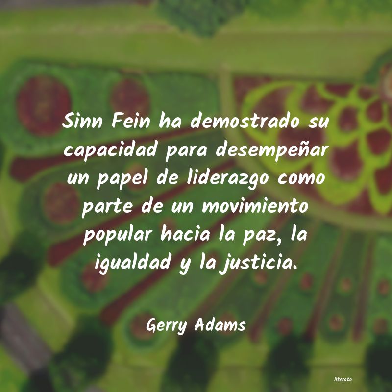 Frases de Gerry Adams