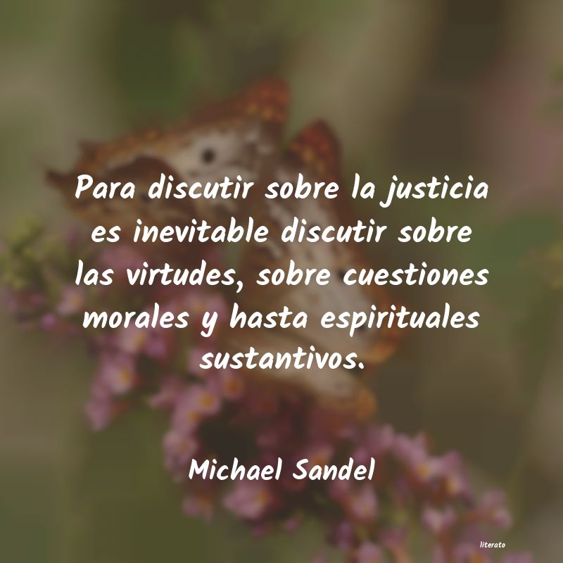 frases de Michael Sandel