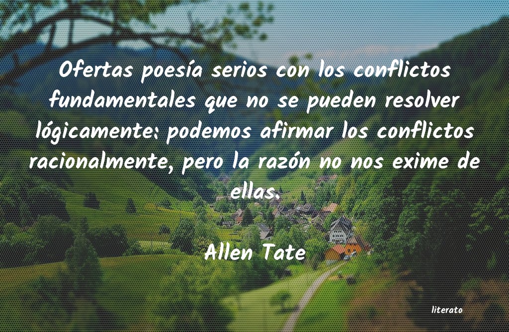 Frases de Allen Tate