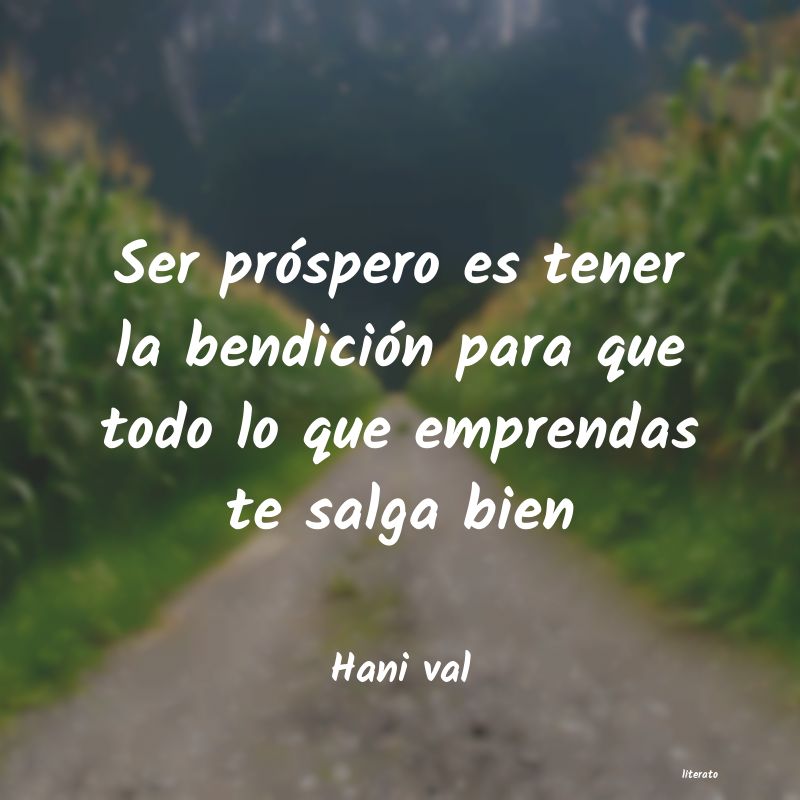 Frases de Hani val