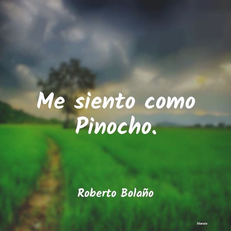 frases de Roberto Bolaño