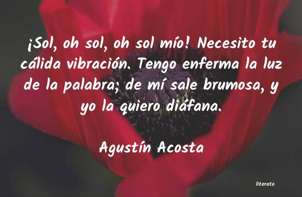 frases de AgustÃ­n Acosta