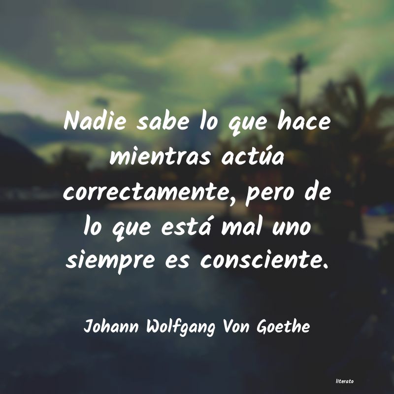 frases de Johann Wolfgang Von Goethe
