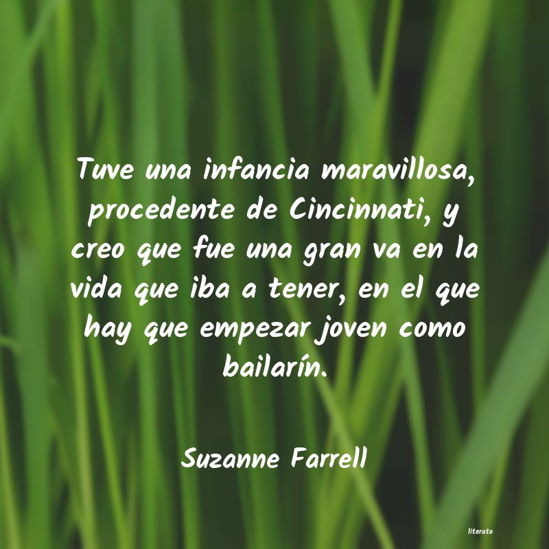 frases de Suzanne Farrell
