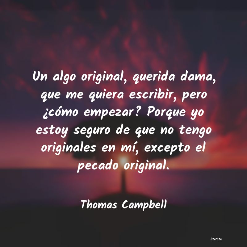 Frases de Thomas Campbell