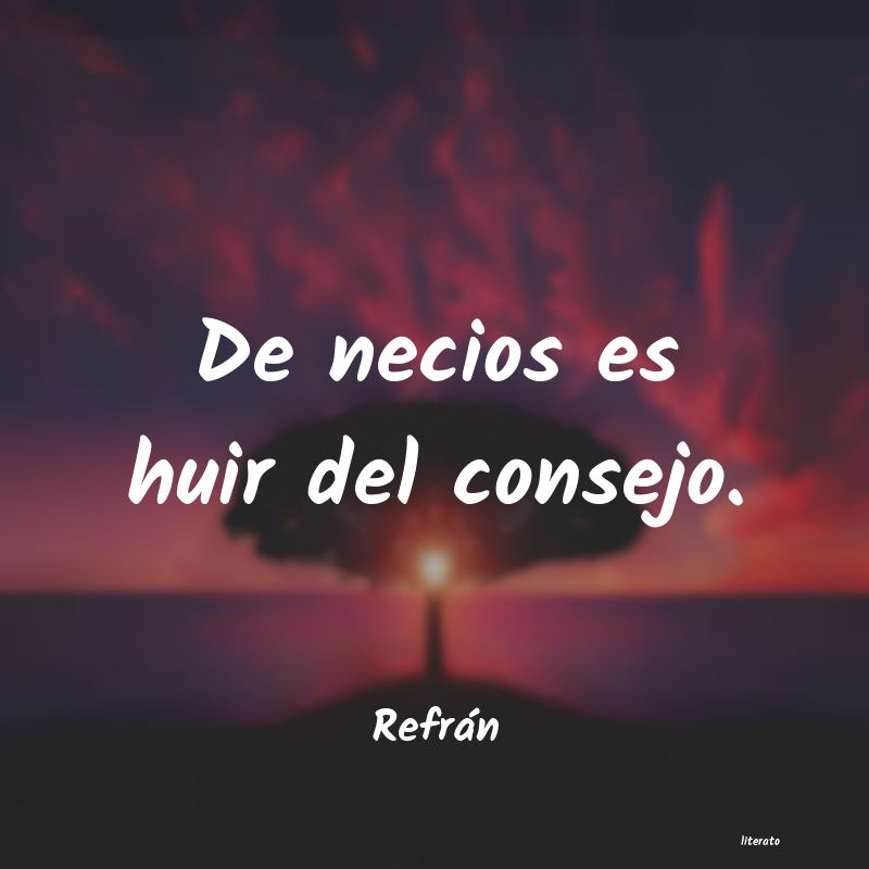 Frases de Refrán