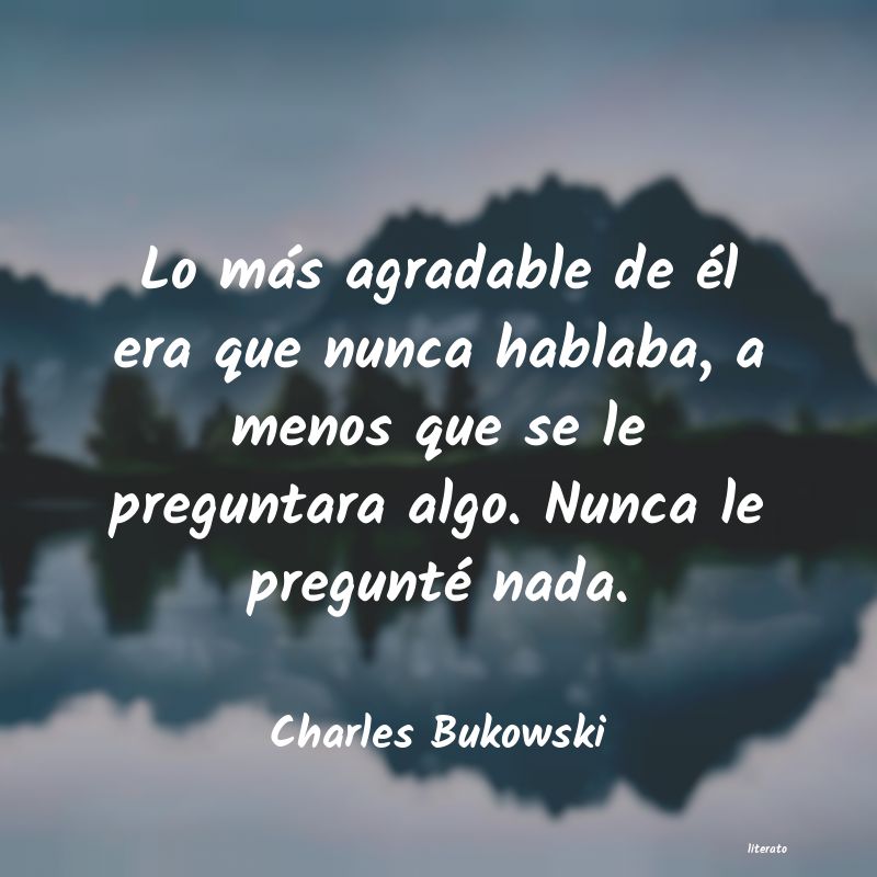 Frases de Charles Bukowski