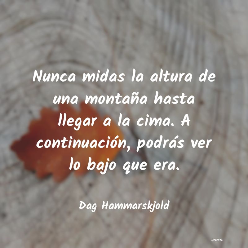 frases de Dag Hammarskjold