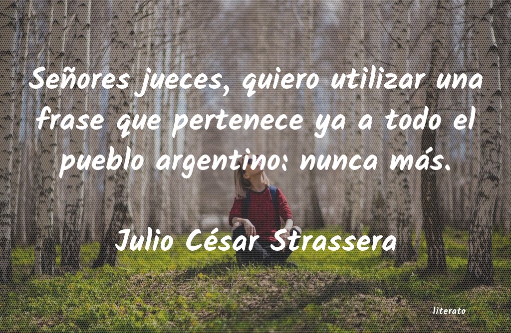 frases de Julio César Strassera