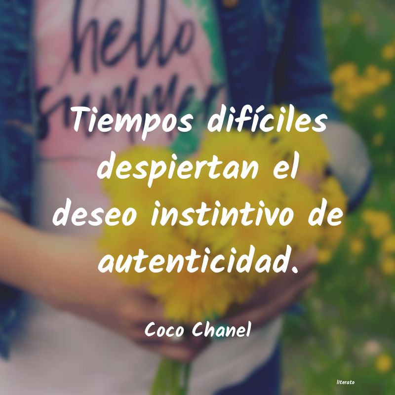 Coco Chanel: Tiempos difíciles despiertan