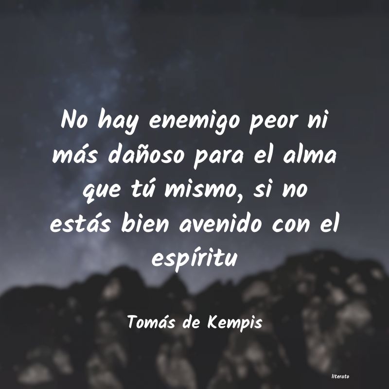 Frases de Tomás de Kempis