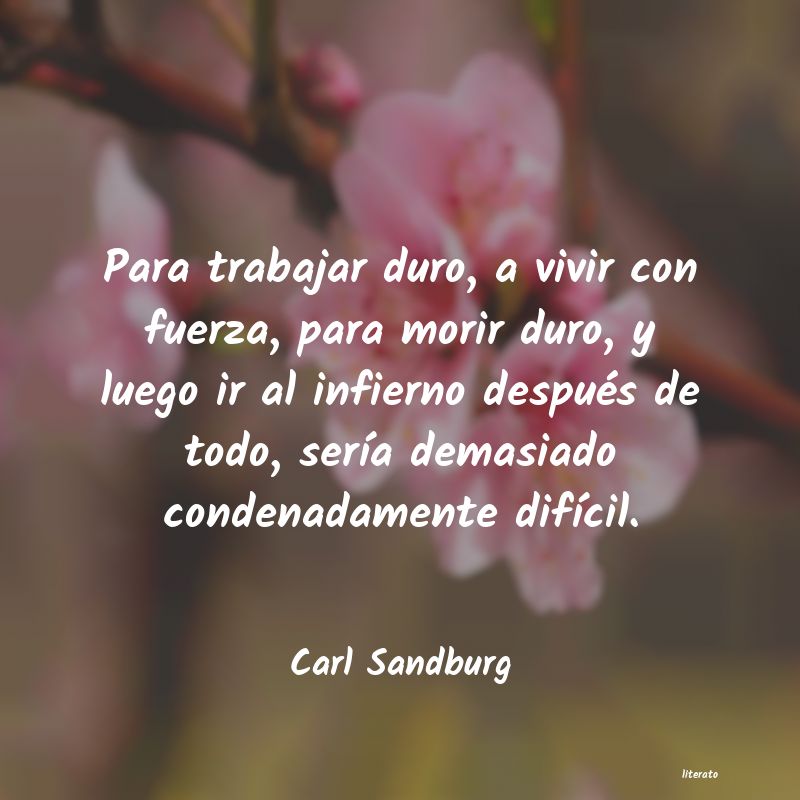 frases de Carl Sandburg