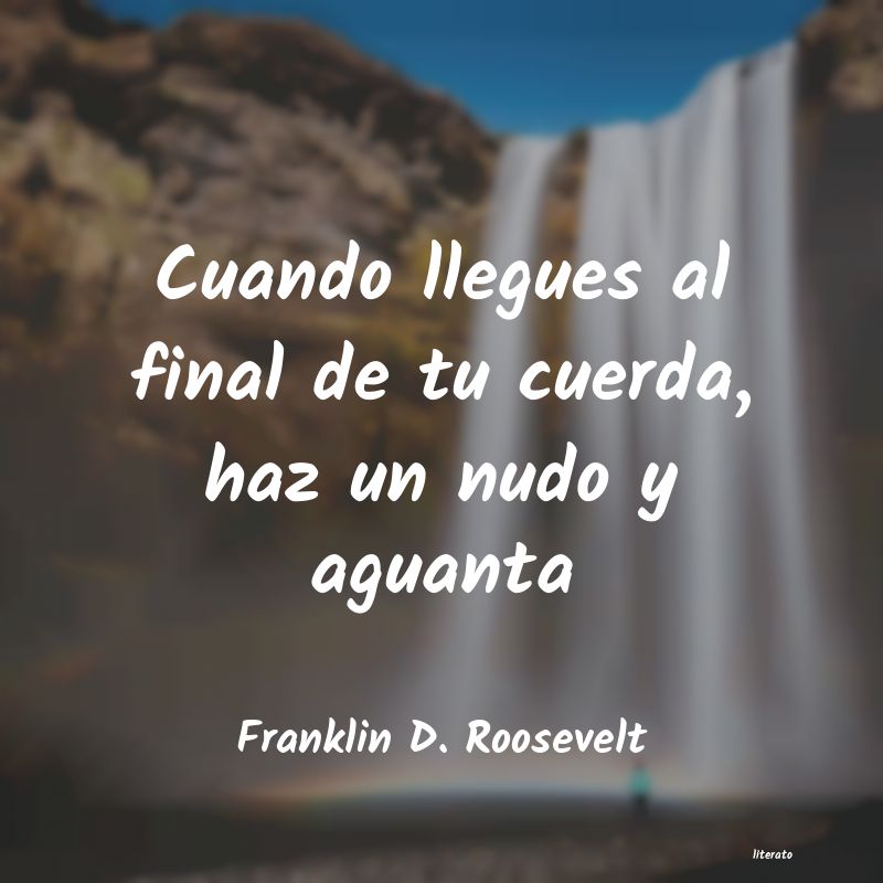 frases de Franklin D. Roosevelt