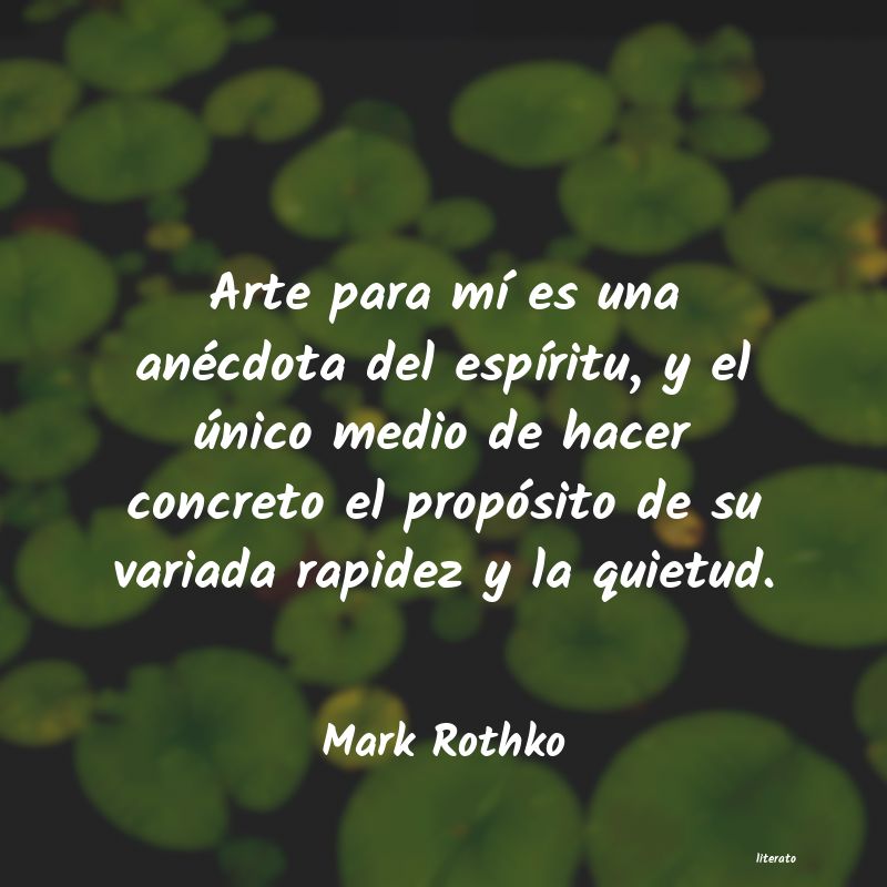 Frases de Mark Rothko