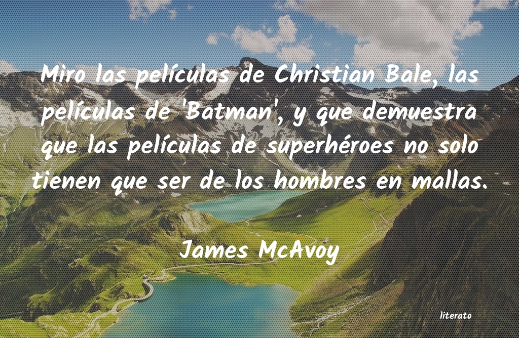 Frases de James McAvoy