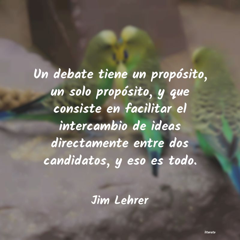 frases de Jim Lehrer