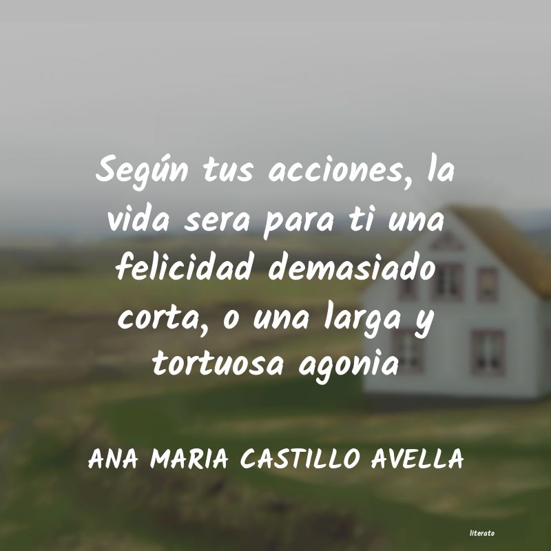 Frases de ANA MARIA CASTILLO AVELLA