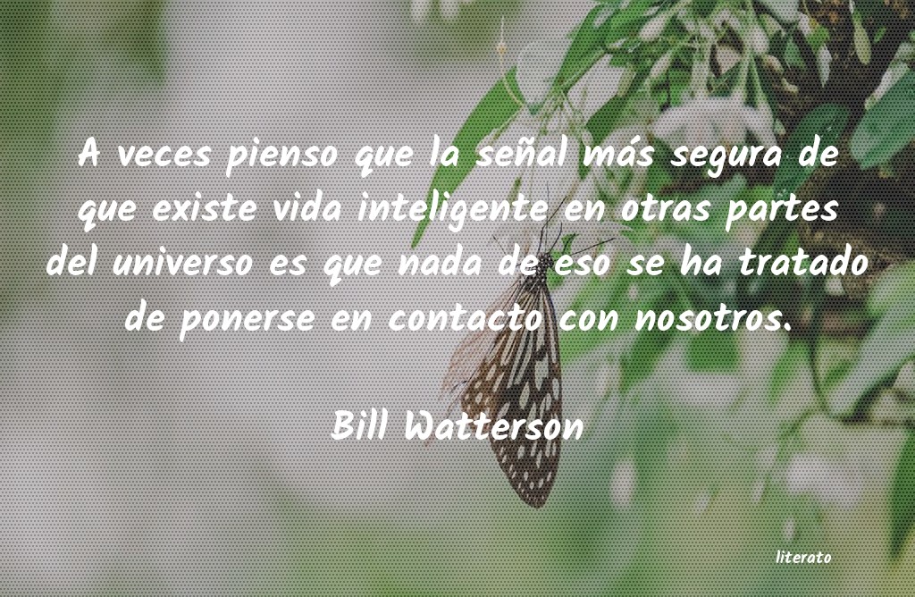frases de Bill Watterson