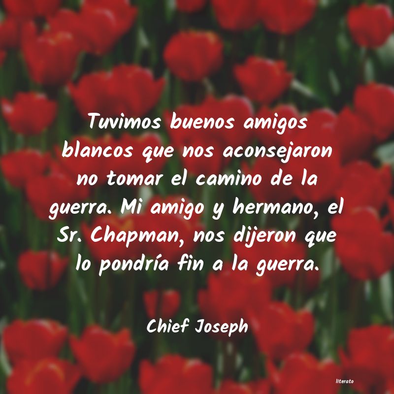 Frases de Chief Joseph