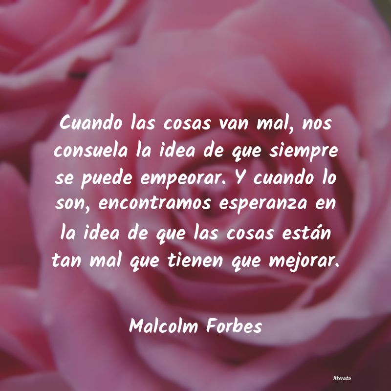 frases de Malcolm Forbes