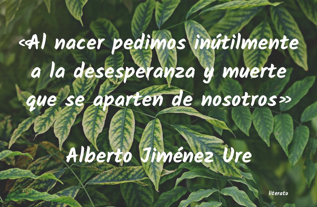 Frases de Alberto Jiménez Ure