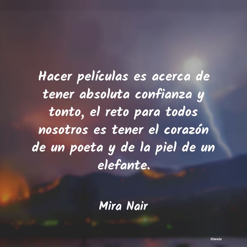frases de Mira Nair