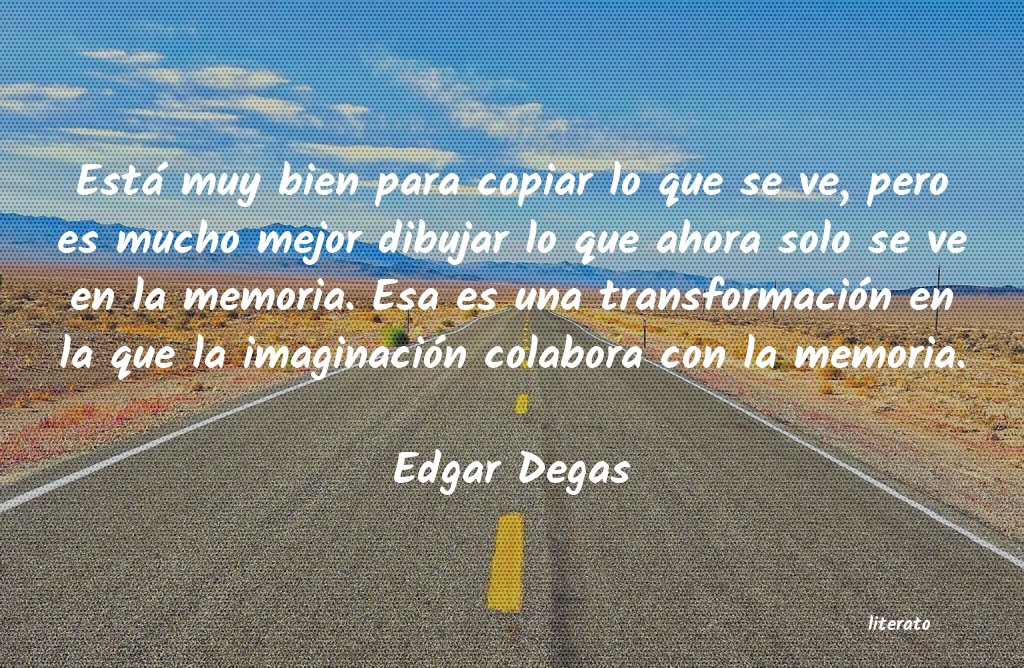 frases de Edgar Degas