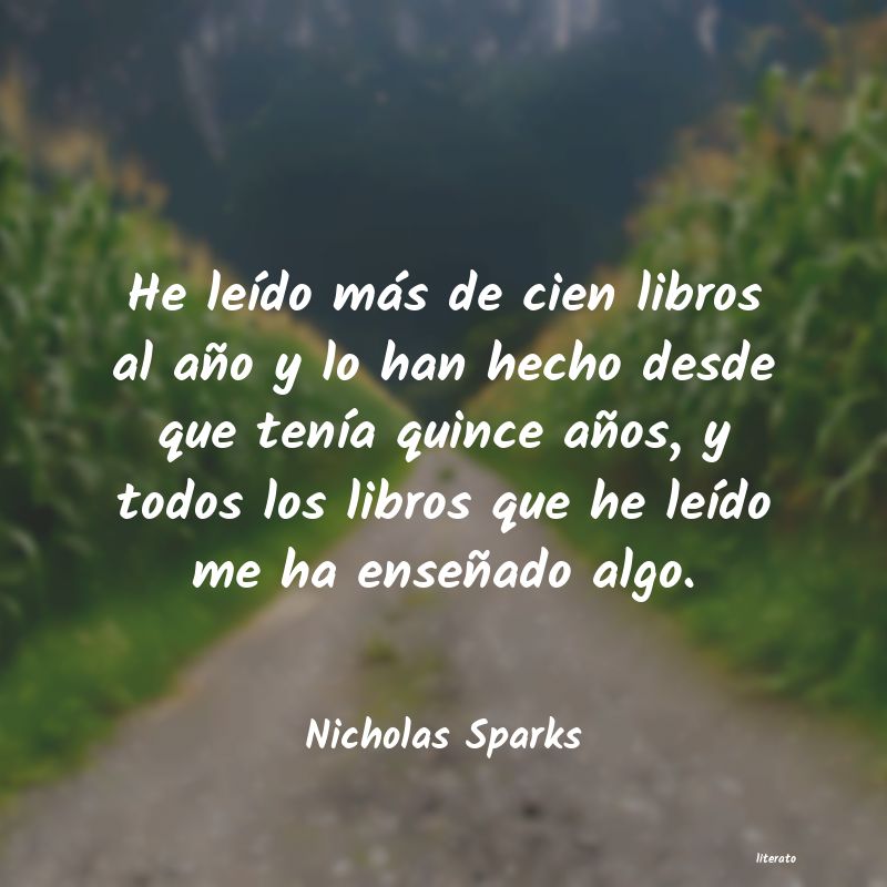 Frases de Nicholas Sparks - literato