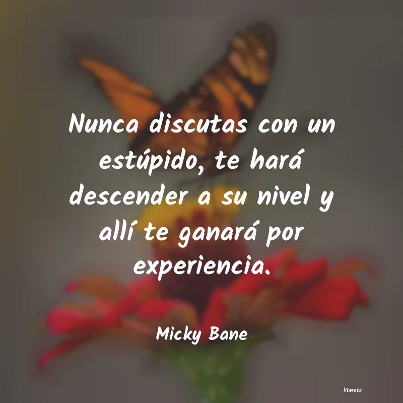 Frases de Micky Bane