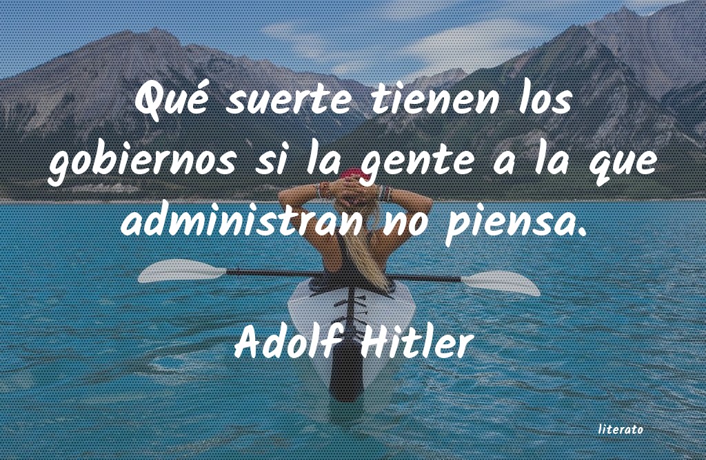 frases de Adolf Hitler