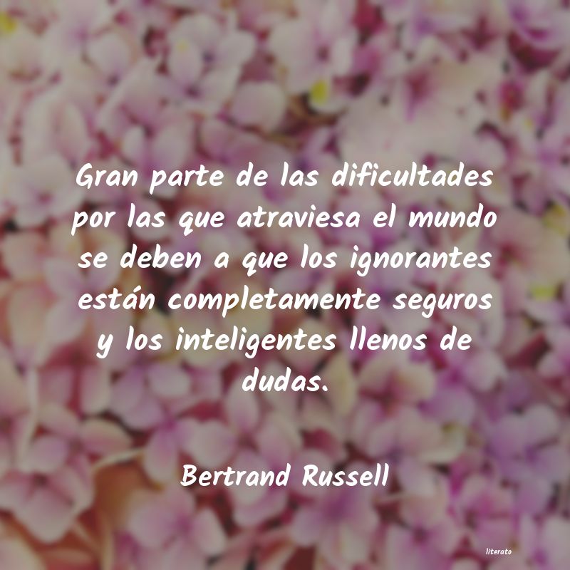 Frases de Bertrand Russell