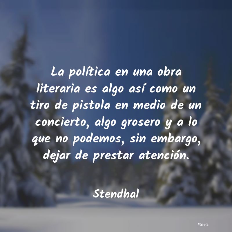 Frases de Stendhal