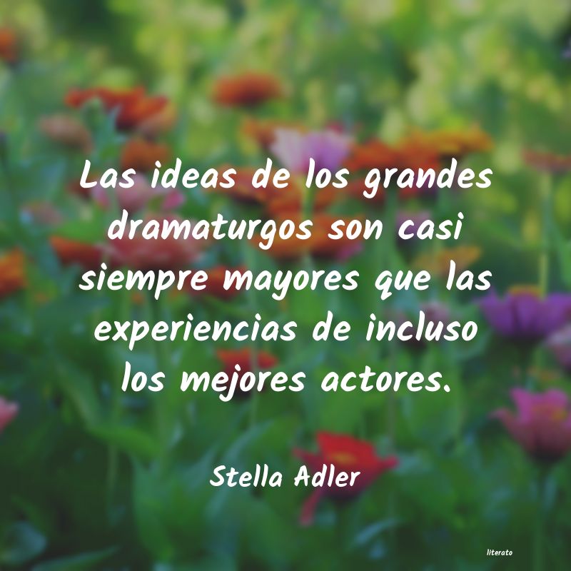 frases de Stella Adler