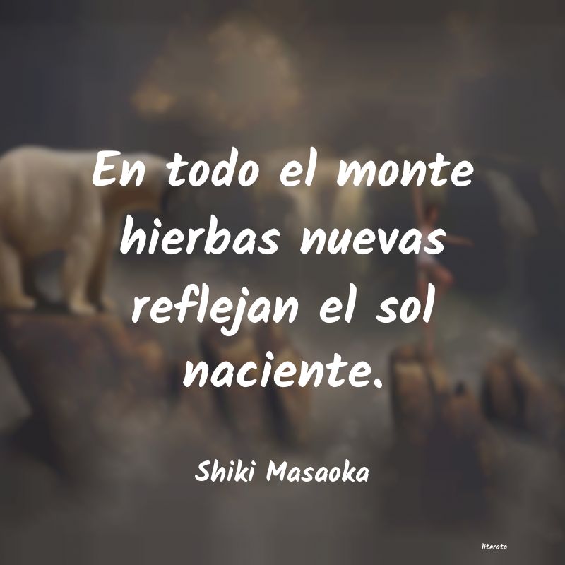 frases de Shiki Masaoka