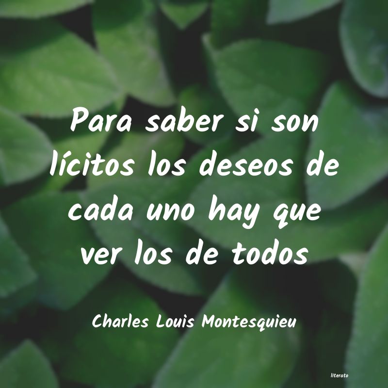 frases de Charles Louis Montesquieu